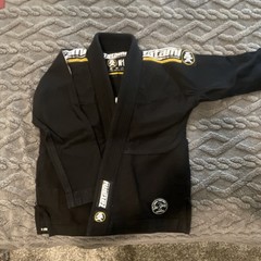Tatami Gi Jiu-Jitsu Martial Arts Uniform Set Black M1 Unisex with Patches