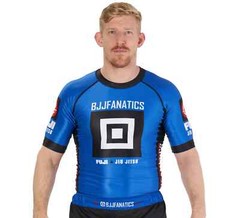 Fuji BJJ Fanatics MMA BJJ Jiu Jitsu ShortSleeve ShortSleeve SS Rashguard – Blue