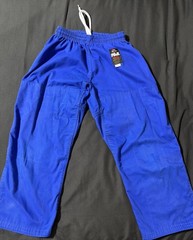 Fuji Sports Kids Double Weave Judo Gi Kimono Blue C2 BJJ Brazilian Jiu Jitsu