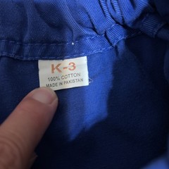 SubCulture BJJ Gi Pants Blue K3 100% Cotton Brazilian Jiu Jitsu Uniform Pants