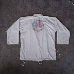 LINKS White Martial Arts Uniform Gi Top/Jacket „Martial Arts World” Logo Size L
