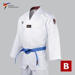 MOOTO BS 5 (Basic 5) Standard Taekwondo Uniform TKD WT Dobok [White-Neck]