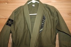 Elite Sports BJJ Gi Jacket A2 Olive Green Technical Fightwear Kimono Top