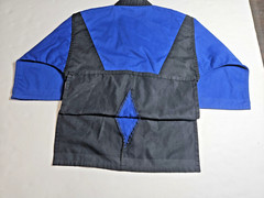 Martial Arts Demo Team Uniform V Neck Shirt Blue And Black Kids Size 000