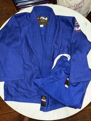 Fuji Kids Youth Childrens All Around Brazilian Jiu-Jitsu Gi BJJ Navy Blue C1