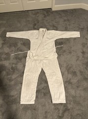 MOYA BJJ Gi White A1L Super Lightweight Pre Owned