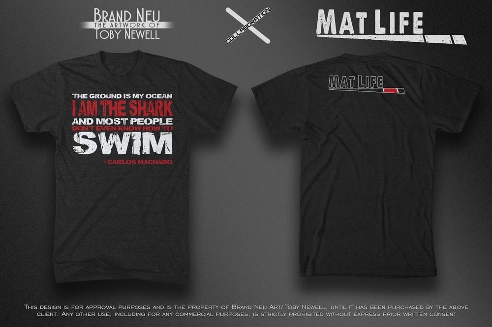 MATLIFE BJJ LEGENDS CARLOS MACHADO T SHIRT ***Brand New***