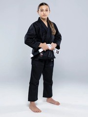 Fuji Kids Youth Childrens All Around Brazilian Jiu Jitsu Gi Jiu-Jitsu BJJ Black