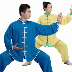 Women Men Cotton Kung Fu Tai Chi Uniform Martial Arts Clothing morning exercise