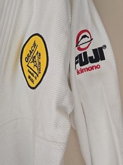 Gracie Jiu-Jitsu Fuji BJJ Gi White A3 Complete Uniform Kimono Brazil Martial Art