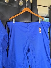 Fuji Kimonos Gi Set Men Sz 5 Blue Jiu Jitsu Uniform Jacket Pants Traditional