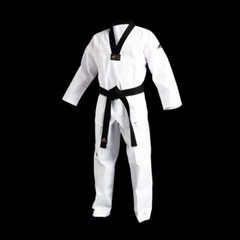 ADIDAS ADI-CHAMP III TAEKWONDO UNIFORM WITH BLACK V-NECK