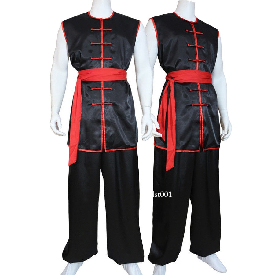 Sleeveless Martial Arts Uniform Kung Fu Tai Chi Suit Taichi Wushu Nanquan Suit