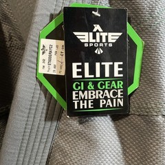 Elite Sports MMA Jiu Jitsu Gi White ET2600 Size C2 Top only New With Tags