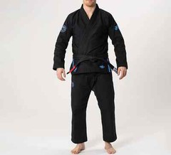 Fuji Sports Flow Tech Breathable Mens BJJ Jiu Jitsu Gi JiuJitsu Black/Blue/Grey