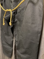 War Tribe Patriot Jiu Jitsu Size: A1H -Black Pants 10oz Ripstop Black and Gold