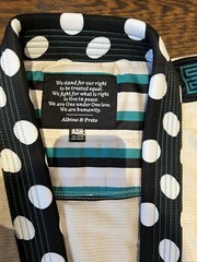 ALBINO & PRETO A&P B79 Equality Unbleached Martial Arts Uniform Kimono A2H NWT