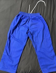 Fuji Sports Kids Double Weave Judo Gi Kimono Blue C2 BJJ Brazilian Jiu Jitsu