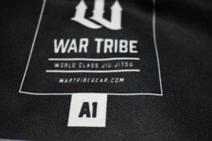 War Tribe SPARTAN LIVE FREE Jiu-Jitsu Set Jacket & Pants Black A1 martial arts