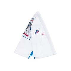 Albino & Preto x Wing Gundam BJJ Gi Kimono White 450 GSM Premium Jiu Jitsu