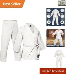 Comfortable and Durable Karate Gi for Unisex — Lightweight Poly-Cotton Fabric