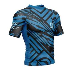 Fuji Battle Flex Lite MMA BJJ Jiu Jitsu Short ShortSleeve SS Rashguard – Blue