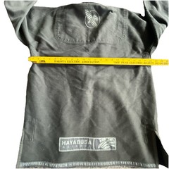 Hayabusa Keikogi Jiu Jitsu Gi Top Pearl Weave Size A1 Gray Charcoal 100% Cotton