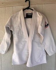 Fuji Gi Top Jacket Pants Belt Kimono Adult Sz A1 White Judo BJJ MMA Heavyweight