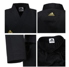 Adidas ADI-OPEN Dobok Men’s Champion Uniform Black Taekwondo Hapkido Karate TKD