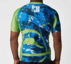 Fuji Flex Lite Mens MMA BJJ Jiu Jitsu Short ShortSleeve SS Rashguard – Blue Camo