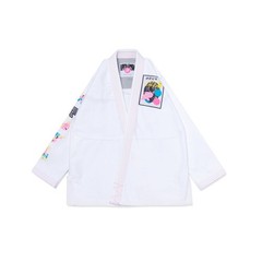 Albino and Preto Sanktuary White BJJ Gi Kimono Jiu Jitsu With Bags