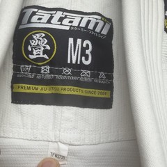 Tatami Fightwear Jiu Jitsu Gi Jacket White M3 Adult BJJ Training Uniform