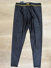 Star Wars Sanabul Men’s X-Large Galactic Logo Long Tights Black Yellow