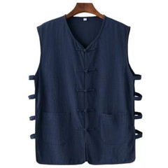 Chinese Kung Fu Tai Chi Vest Sleeveless Garment Martial Arts Wingchun Uniform