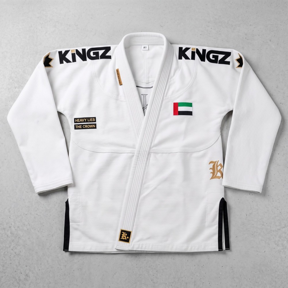 Premium Brazilian Jiu Jitsu BJJ Gi White | Pearl Weave Training Kimono | Adult