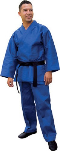 Student Karate Uniform Gi Child Adult Size Gear Blue TKD Tae Kwon Do Supplies