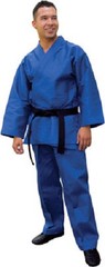 Student Karate Uniform Gi Child Adult Size Gear Blue TKD Tae Kwon Do Supplies