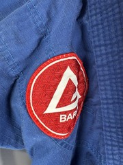 Gracie Barra Brazilian Youth SIZE Y3 Jiu Jitsu Storm Gi Top Only BLUE