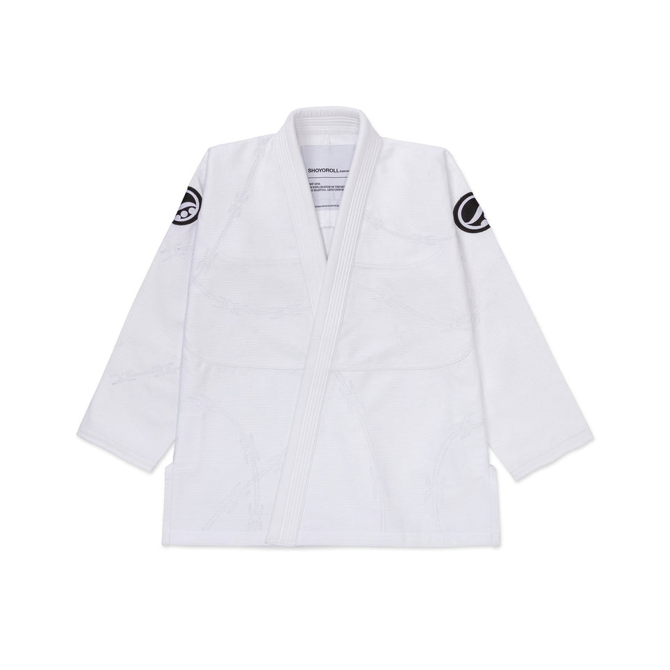 Shoyoroll Style BJJ Gi White Premium Pearl Weave Kimono Brazilian Jiu Jitsu Unif
