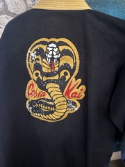 Cobra Kai Jiu Jitsu Gi, Black/ Gold, Adult A6 , 100% Cotton
