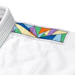Albino and Preto Batch #108: Stained Glass BJJ Kimono 450 gsm White BJJ Gi