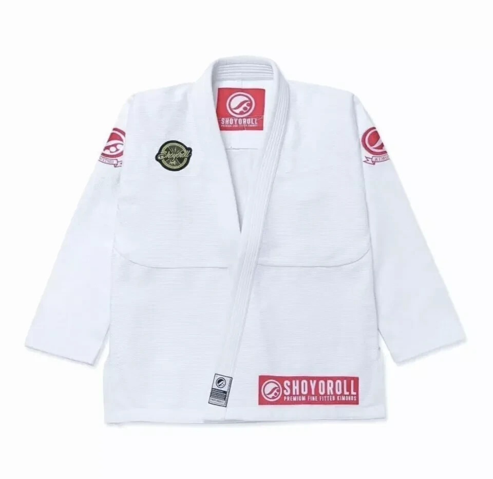 BJJ GJ White Shoyoroll Cut RVCA Jiu Jitsu Gi Batch 136 Competitor Retro With Bag