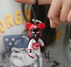 MOOTO Bears Keyring Action Figure Key Chain Martial Arts Accessory Key Holder