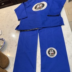 Danny Savery Jiu Jitsu Gi Blue A2 BSBJJ Kimono Uniform Set Jacket Pants Adult