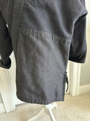 Gladiator by ProForce Black Judo Gi Jacket Size 3 – Sashiko Weave Noragi Style