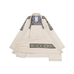 Albino and Preto Convergence unbleached BJJ Gi: Lightweight unbleached Brazilian