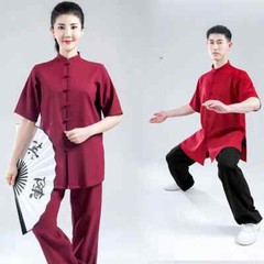 Summer Tai Chi Clothes Wushu Kung Fu Clothes Martial Art Uniform Cotton Linen