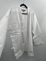 Century Karate Student Uniform Gi Adult XL 6 White Open Front Drawstring Waist