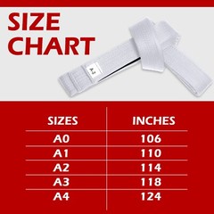 GI Belts Jiu Jitsu MMA Adult GI Rank Belt A1 A2 A3 A4 Cotton Material