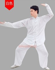 Unisex Cotton Kung Fu Tai Chi Uniform Morning exercise martial arts Clothes Suit